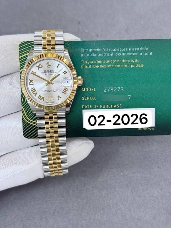 Rolex Datejust 31 (Silver VI Diamond), reference 278273
