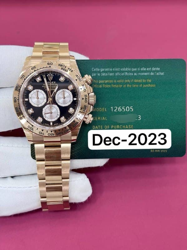 Rolex Cosmograph Daytona (Black Diamond), reference 126505G