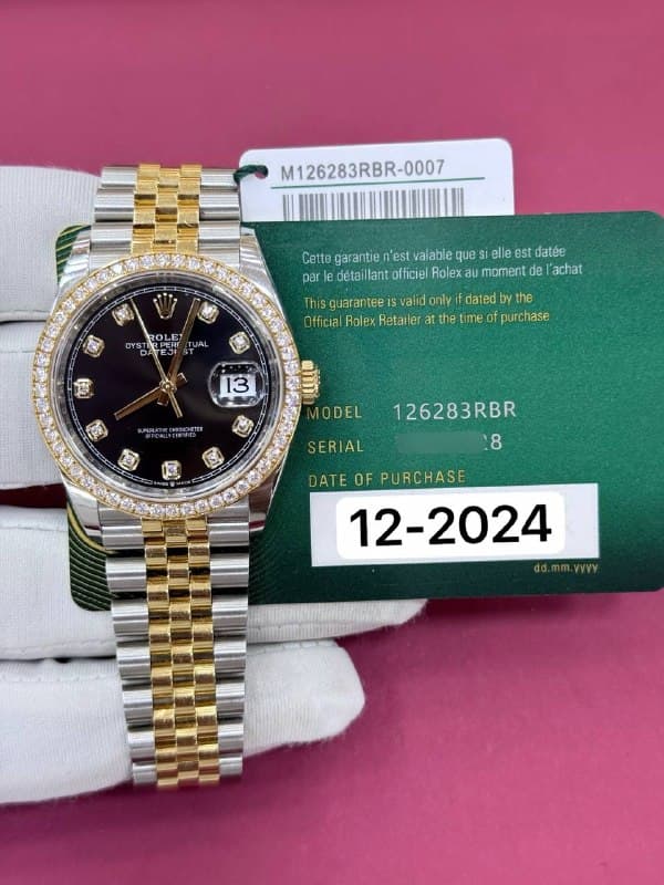 Rolex Datejust 36 (Black Diamond), reference 126283RBR