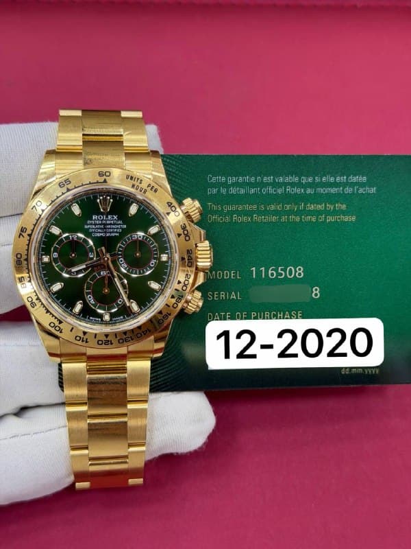Rolex Cosmograph Daytona (Green), reference 116508