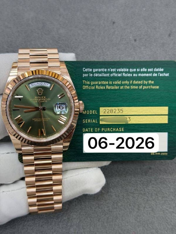 Rolex Day-Date 40 (Olive), reference 228235