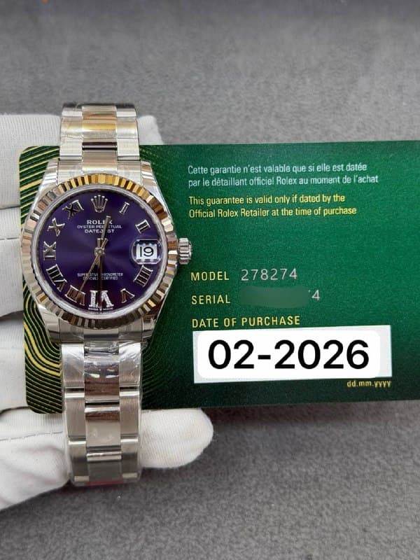 Rolex Datejust 31 (Purple), reference 278274VI