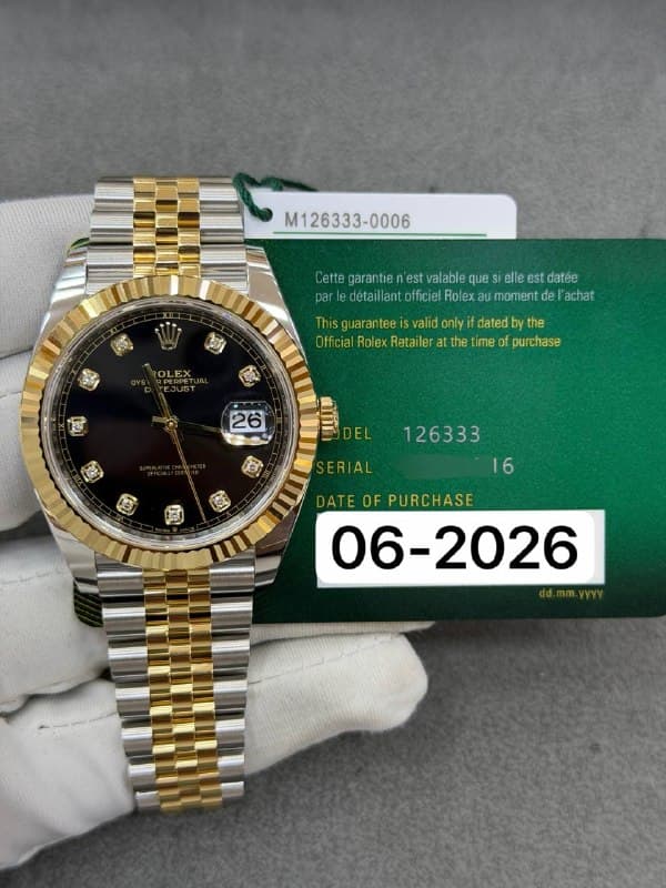 Rolex Datejust 41 (Black Jubilee), reference 126333G