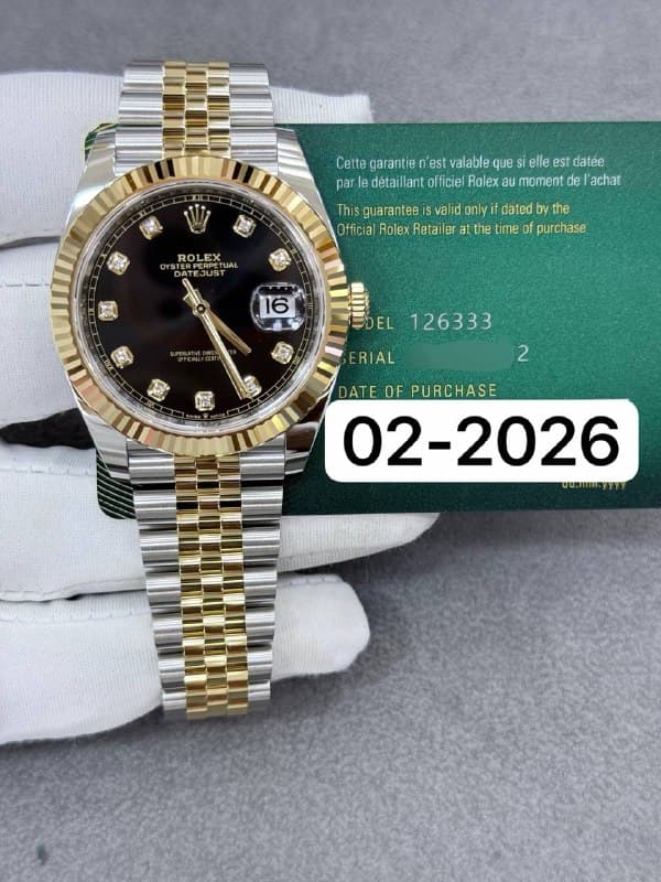 Rolex Datejust 41 (Black Jubilee), reference 126331G
