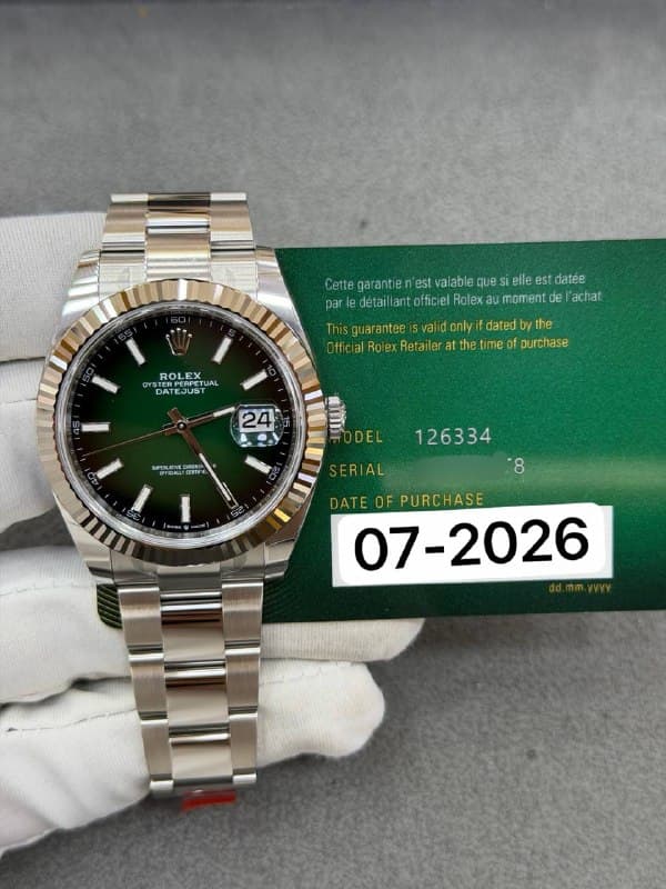 Rolex Datejust 41 (Green Ombre), reference 126334