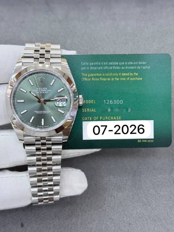 Rolex Datejust 41 (Green Index 41mm), reference 126300
