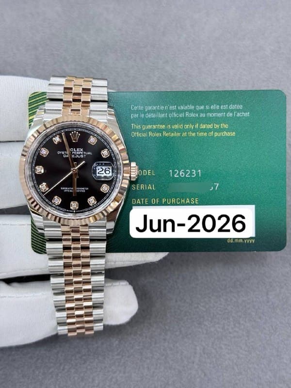 Rolex Datejust 36 (Black Jubilee), reference 126231G