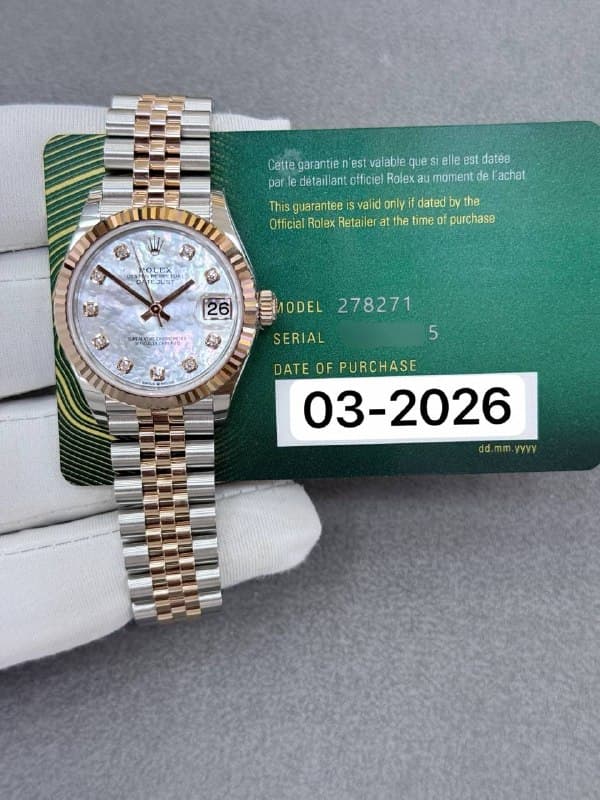 Rolex Datejust 31 (MOP Jubilee), reference 278271NG
