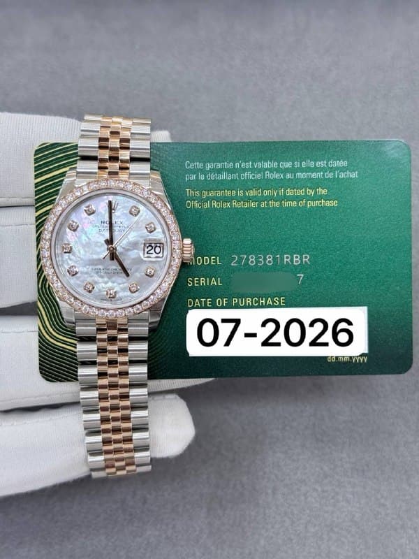 Rolex Datejust 31 (Diamond), reference 278381RBR