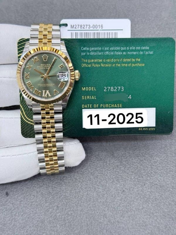 Rolex Datejust 31 (Green Jubilee), reference 278273VI