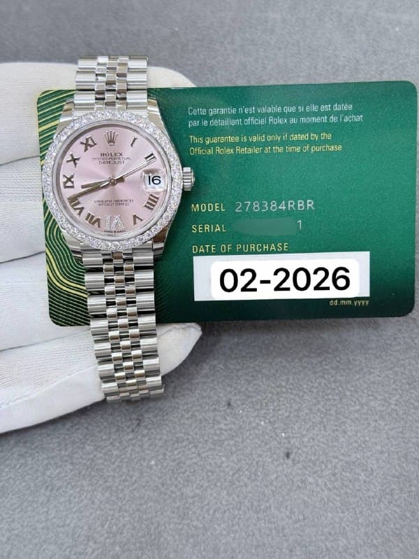 Rolex Datejust 31 (Diamond), reference 278384RBR
