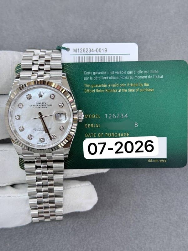 Rolex Datejust 36 (Jubilee), reference 126234NG