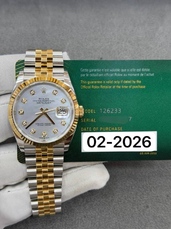Rolex Datejust 36 (Jubilee), reference 126233NG