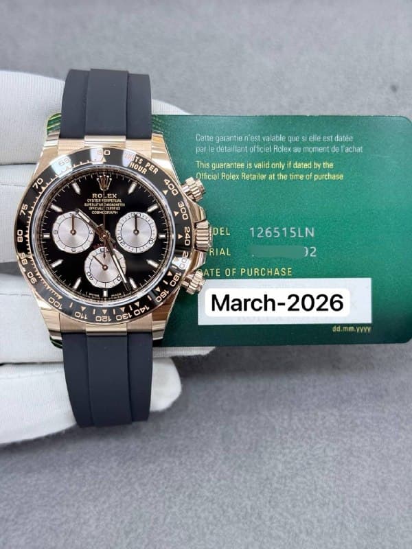 Rolex Cosmograph Daytona (Black Index), reference 126515LN