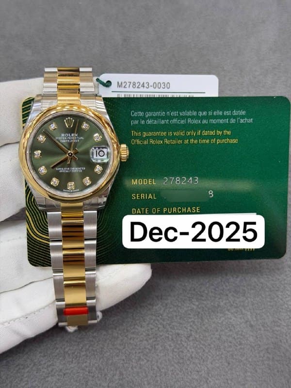 Rolex Datejust 31 (Green), reference 278243G