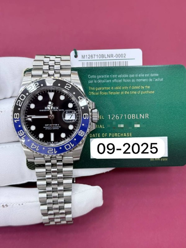 Rolex GMT-Master II, reference 126710BLNR, Dubai
