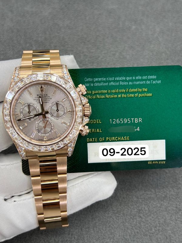 Rolex Cosmograph Daytona (Sundust), reference 126595TBR, Dubai