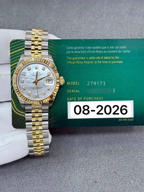 Rolex Lady-Datejust 28, reference 279173NG, Dubai