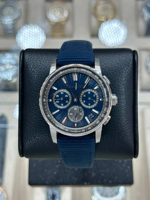 Audemars Piguet Code 11.59 Selfwinding Chronograph (Blue), reference 26393ST, Dubai