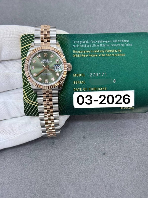 Rolex Lady-Datejust 28, reference 279171G, Dubai