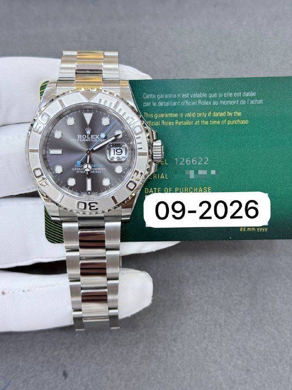 Rolex Yacht-Master 40 (Grey), reference 126622, Dubai