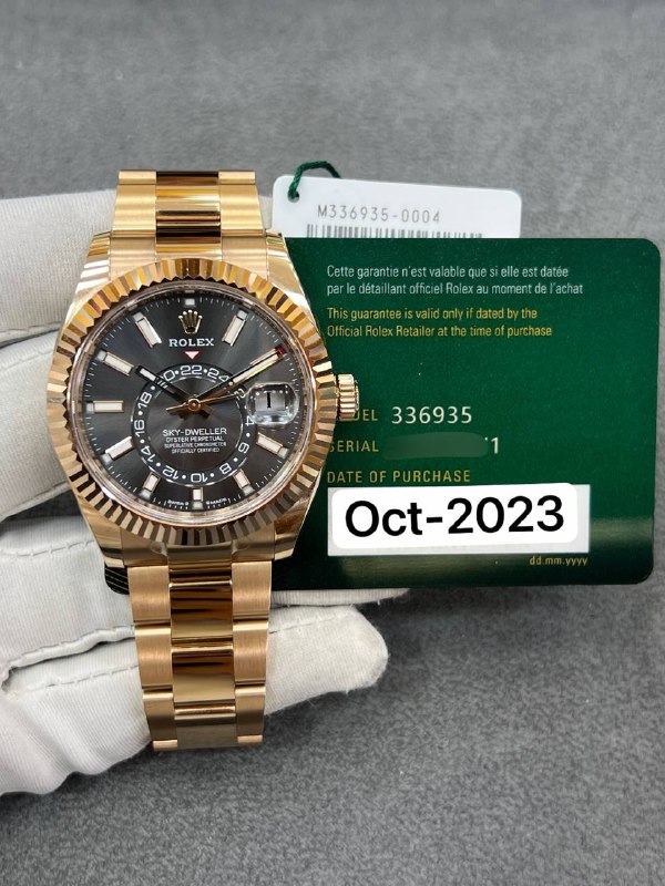 Rolex Sky-Dweller (Grey), reference 336935, Dubai