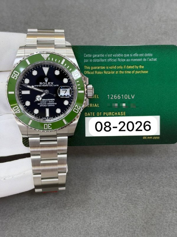 Rolex Submariner Date, reference 126610LV, Dubai