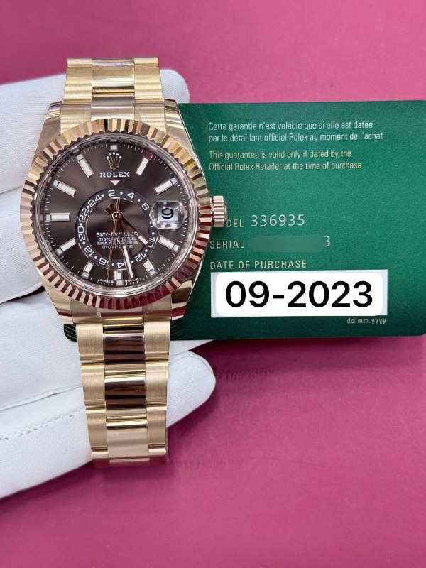 Rolex Sky-Dweller (Chocolate), reference 336935, Dubai