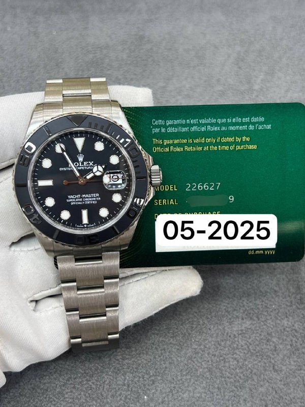 Rolex Yacht-Master 42 (Titanium), reference 226627, Dubai