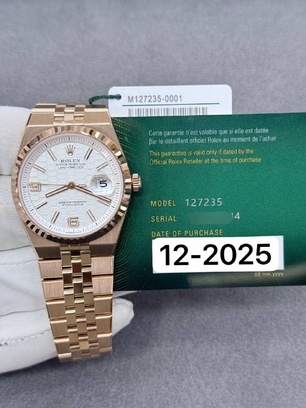 Rolex Land-Dweller 36, reference 127235, Dubai