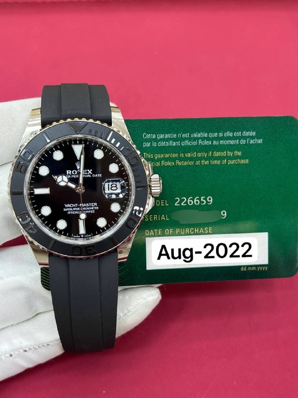 Rolex Yacht-Master 42, reference 226659, Dubai