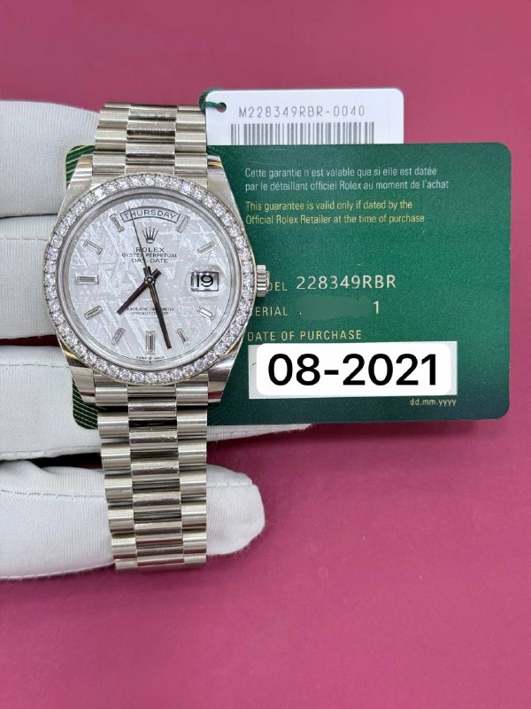 Rolex Day-Date 40 (Meteorite), reference 228349RBR, Dubai