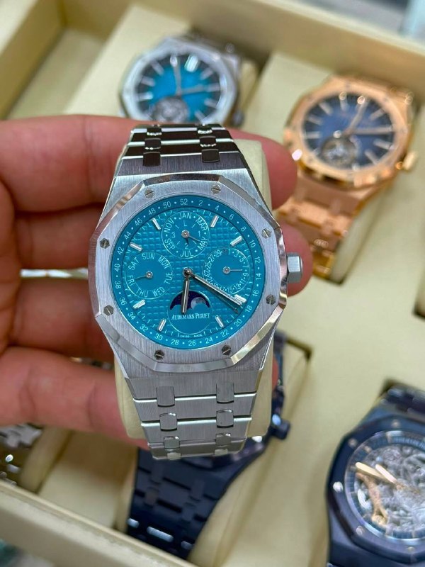 Audemars Piguet Royal Oak Perpetual Calendar (Teal Blue), reference 26613ST, Dubai