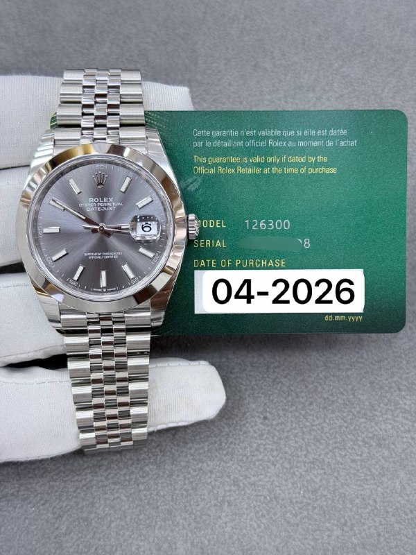 Rolex Datejust 41 (Grey), reference 126300, Dubai