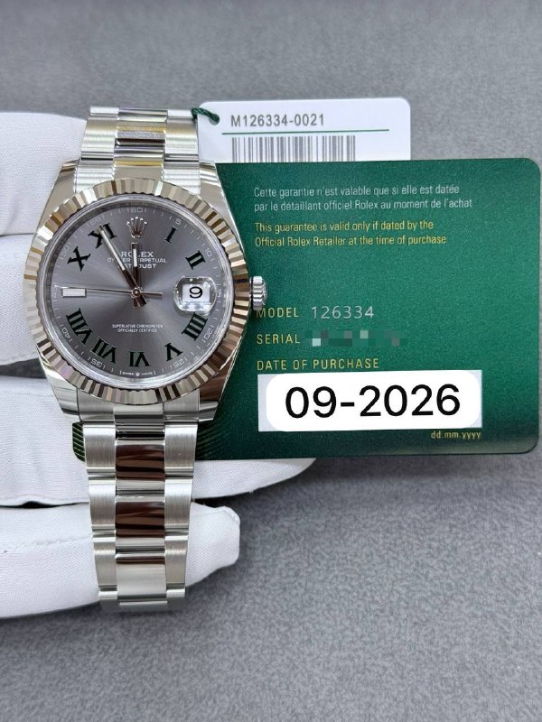 Rolex Datejust 41 (Wimbledon), reference 126334, Dubai