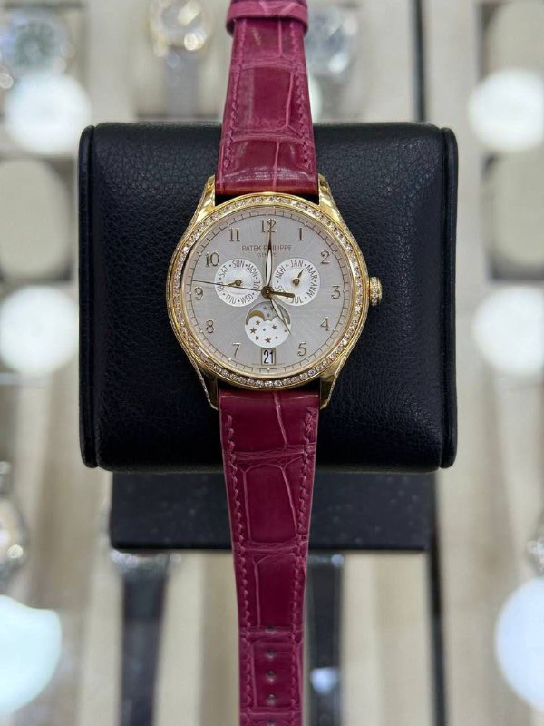 Patek Philippe Annual Calendar Moon Phases (Silver, Diamonds), reference 4947R-001, Dubai