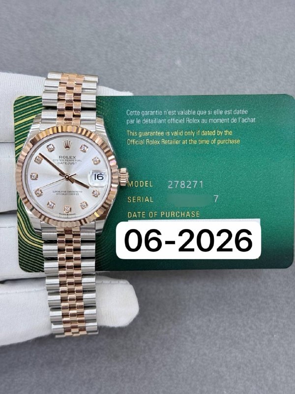 Rolex Datejust 31 (Silver Steel), reference 278271G, Dubai